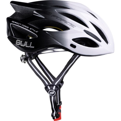 Kask FORCE BULL HUE MIPS // rozmiar S-M (55-58 cm) (biały/czarny)