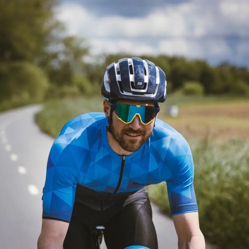 Kask FORCE Neo, rozmiar S-M (55-59 cm), niebiesko-biały