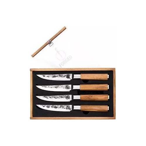 Zestaw noży do steków Forged Olive