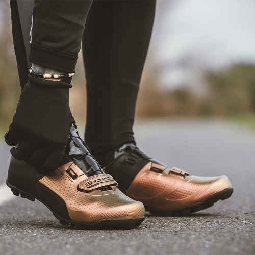 Buty FORCE Virtuoso MTB/Gravel // rozmiar: 45 (czarny/brązowy)