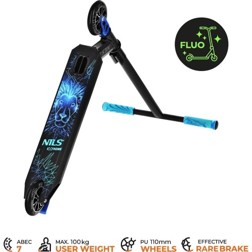 HS155 FLUORESCENT LION BLUE SCOOTER NILS EXTREME