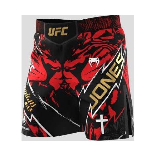 Men's UFC Unrivaled by Venum Red Jon Jones Short Fit Fight Short