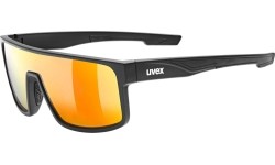 Akiniai Uvex LGL 51 czarny mat / lustrzana czerwień