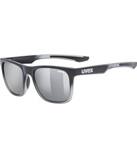 Okulary Uvex lgl 42 black transparent / mirror silver