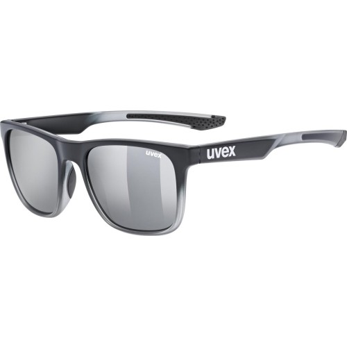 Okulary Uvex lgl 42 black transparent / mirror silver