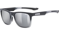Okulary Uvex lgl 42 black transparent / mirror silver