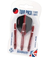 Dart Shaft & Flight Set Harrows Twin Pack Medium - Aqua