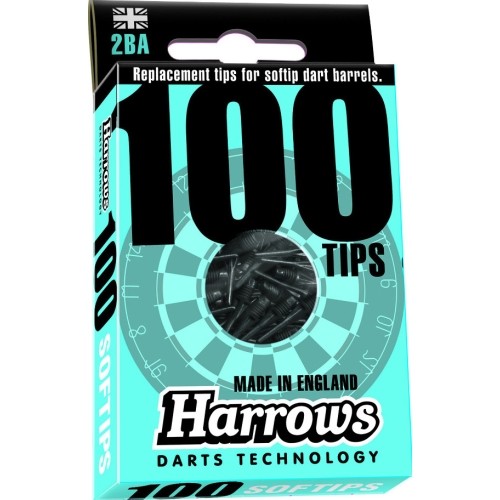 Dart Tips Harrows Micro Soft 2BA Blue – 100-Pack