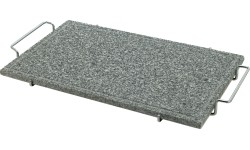 Grilovací deska žulová GRANIT XL s drážkou a držákem 50x30x1,65cm