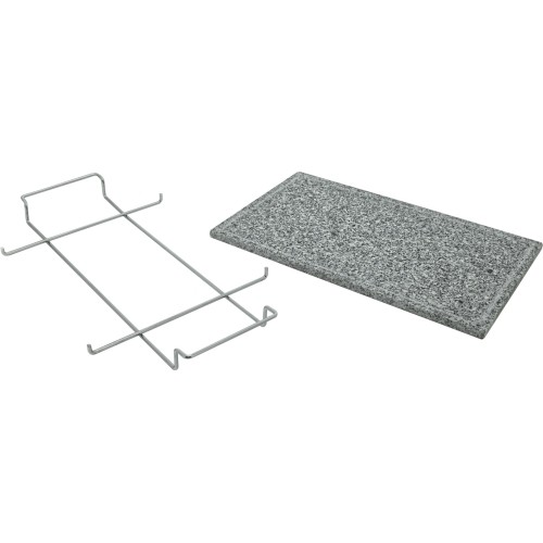 Grilovací deska žulová GRANIT XL s drážkou a držákem 50x30x1,65cm