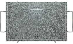 Grilovací deska žulová GRANIT XL s drážkou a držákem 50x30x1,65cm