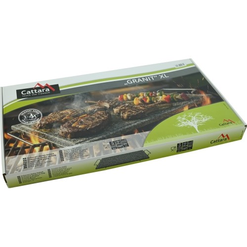 Grilovací deska žulová GRANIT XL s drážkou a držákem 50x30x1,65cm