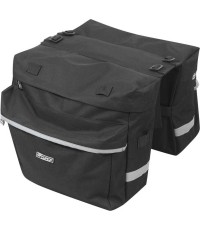 Torba na bagażnik rowerowy FORCE Double 2x10l (czarna)
