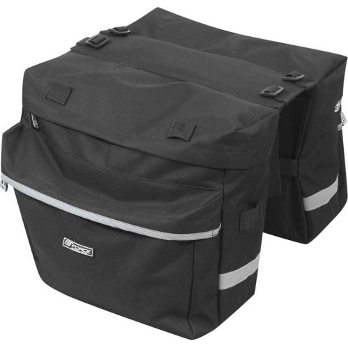 Torba na bagażnik rowerowy FORCE Double 2x10l (czarna)