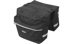 Torba na bagażnik rowerowy FORCE Double 2x10l (czarna)