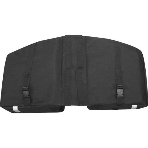 Torba na bagażnik rowerowy FORCE Double 2x10l (czarna)