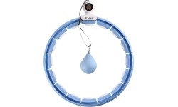 ZESTAW HULA HOOP MAGNETYCZNY NIEBIESKI HHM15 Z OBCIĄŻNIKIEM + LICZNIK HMS + WSPORNIK TALII BR163 CZERWONY