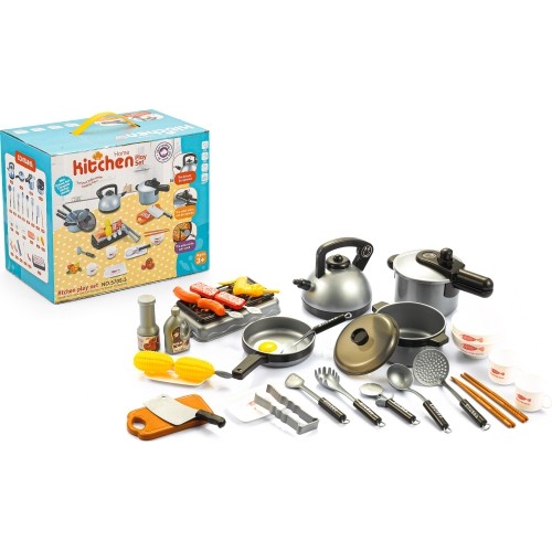 EcoToys zestaw garnków i akcesoriów kuchennych dla dzieci
