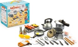 EcoToys zestaw garnków i akcesoriów kuchennych dla dzieci