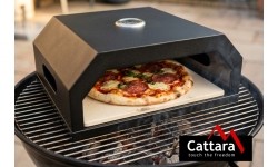 Piec do pizzy TORRE z termometrem 40x34,5x16 cm