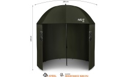 NC4702 PARASOL WĘDKARSKI Z BOCZNĄ OSŁONĄ NILS CAMP