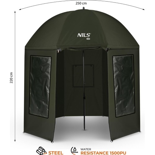 NC4701 FISHING UMBRELLA WITH FULL COVER NILS CAMP