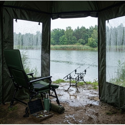 NC4701 FISHING UMBRELLA WITH FULL COVER NILS CAMP