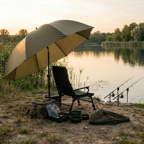 NC4701 FISHING UMBRELLA WITH FULL COVER NILS CAMP