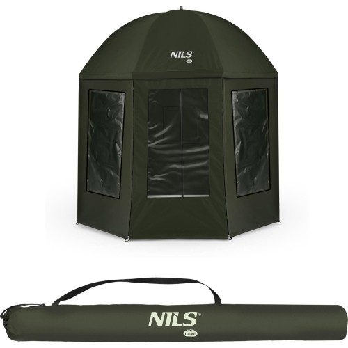NC4701 FISHING UMBRELLA WITH FULL COVER NILS CAMP