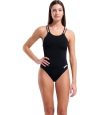 W Solid Double Cross Back Black-Asphalt-Black 34 - 555