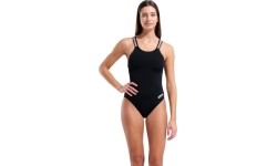 W Solid Double Cross Back Black-Asphalt-Black 34 - 555