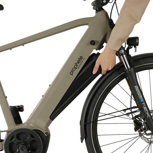 Rower elektryczny Prophete Entdecker 3.0 28", 9 biegów, rozmiar ramy 21" (54 cm), brązowy