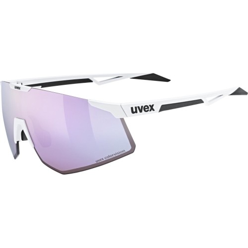 Okulary Uvex Pace Perform CV, white matt / mirror lavender
