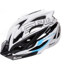 kask rowerowy gruver - Czarny/Niebieski