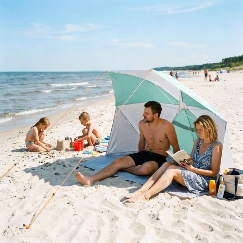 NC4803 2-IN-1 BEACH UMBRELLA AND WINDBREAK NILS