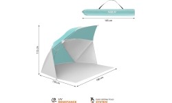 NC4803 2-IN-1 BEACH UMBRELLA AND WINDBREAK NILS