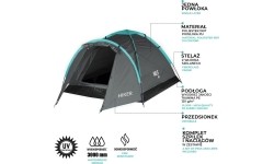 Namiot turystyczny Nils Camp Hiker NC6010, szary