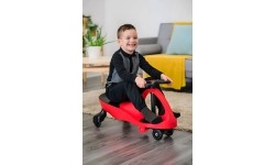 Grawitacyjny pojazd dla dzieci z kołami LED, czerwony ECOTOYS