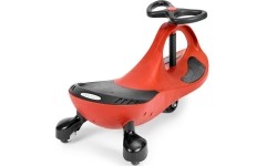 Grawitacyjny pojazd dla dzieci z kołami LED, czerwony ECOTOYS