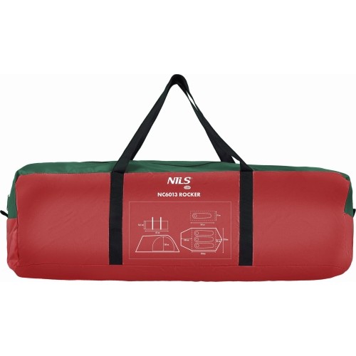 NC6013 GREEN-RED CAMPING TENT ROCKER NILS CAMP