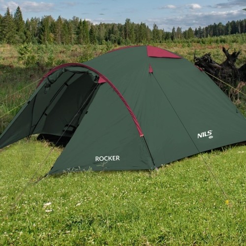NC6013 GREEN-RED CAMPING TENT ROCKER NILS CAMP