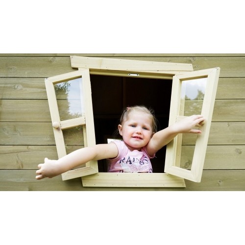 Drewniany domek do zabawy Exit Crooky 100 Grey-Beige