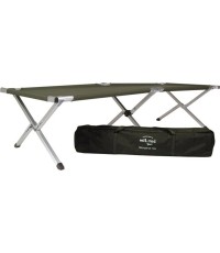 Składane łóżko polowe aluminiowe z torbą Mil-Tec US Style, zielone