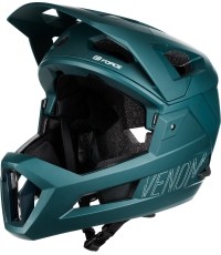 Kask zjazdowy FORCE VENOM // rozmiar: S / M (55 - 58cm) (turkusowy)