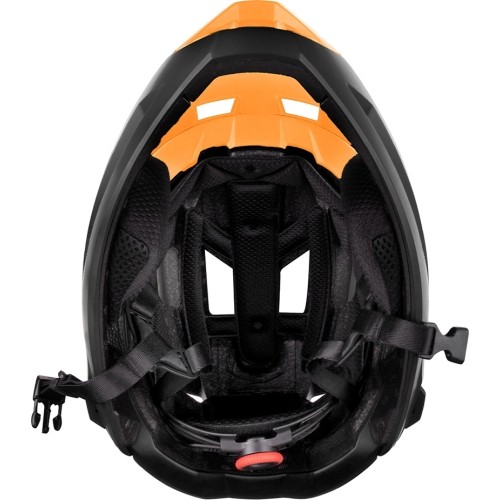 Downhill šalmas FORCE VENOM // dydis: S/M (55-58 cm) (oranžinė/juoda)