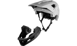 Downhill šalmas FORCE VENOM // dydis: S/M (55-58 cm) (pilka/juoda)