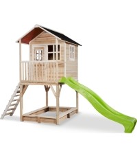 Drewniany domek do zabawy EXIT Loft 700 - naturalny