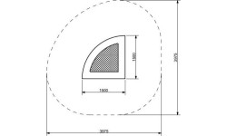Trampoline KVARTALO 150 WP