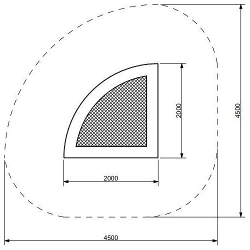 Trampoline KVARTALO 200 WP
