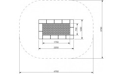 Trampolina na plac zabaw Inter-Play Orta 125 x 225